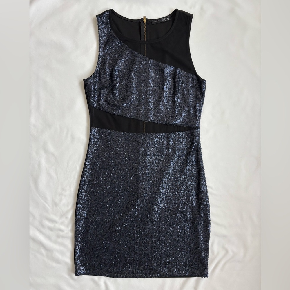 NWOT Atmosphere (Primark) sequin body-con dress with mesh (size S / UK12 / US8)